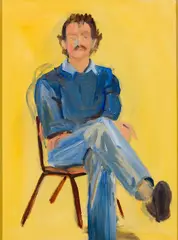 Charles Sovek, Seated Man, 1987, Oil on canvas