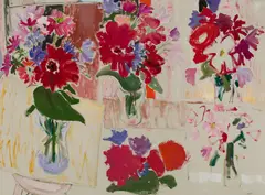 Bernard Chaet, Flowers, Oil on canvas