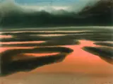 Howard Clifford, Marsh, 1986, Watercolor on paper