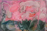 Charles E. Buckley, Landscape with Pink Sky, Oil on canvas