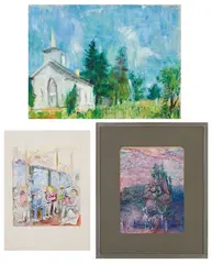 Charles E. Buckley, Three Works, Oil on canvas