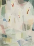 Ted Davis, Seagulls, 1962, Watercolor on paper