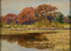 George Frederick Morse, "Pillsbury's Pasture" October 15, 1910, Oil on canvas laid to board
