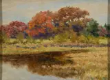 George Frederick Morse, "Pillsbury's Pasture" October 15, 1910, Oil on canvas laid to board