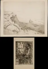 Sears Gallagher, Two Works, Etching