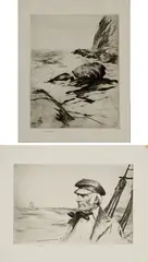 Sears Gallagher, Two Works, Etching