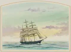 Jack Nowacki, Every Prospect of a Pleasant Passage, 1995, Watercolor on paper