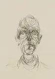 Alberto Giacometti, Portrait d'homme from Derrière le miroir, 1961, Lithograph