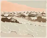 Fairfield Porter, Ocean II, Color lithograph