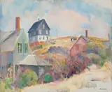 Alice Kent Stoddard, Polly's Folly, Bogdanove Cottage, Monhegan, Oil on canvas