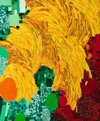 Lynne Mapp Drexler, Meadow's Edge, 1967, Oil on canvas