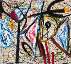 Abstract by Rolph Scarlett, Oil on panel, offered Aug 2023