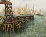 Luigi Kasimir, Magic Island, 1935, Color etching
