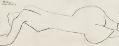 Milton Avery, Nude with Long Torso, 1948, Etching