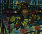 Isaac Païles, Still Life with Pears, Oil on canvas
