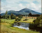 Alfred Ordway, View of Jackson NH and Mt. Kearsarge, 1876, Oil on canvas