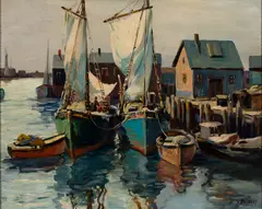 Vladimir Pavlovsky, Gloucester, Oil on canvas
