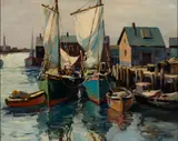 Vladimir Pavlovsky, Gloucester, Oil on canvas