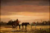 Robert Swain Gifford, Horse and Buggy, Oil on canvas