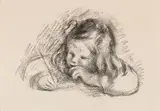 Portrait of a Young Girl by Pierre-Auguste Renoir, Lithograph, sold Aug 2023