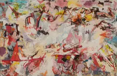 Morris Shulman, Treasures of the Tide, 1952, Casein gouache on panel