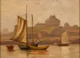 George S. Wasson, "Block House, Fort McLary" Kittery Point, ME, Oil on panel
