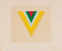 Kenneth Noland, Echo, 1978, Colored lithograph