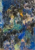 Stephen Pace, Field of Blue, Watercolor on paper