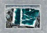 William Irvine, Window at High Tide, Oil on paper