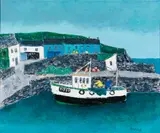 William Irvine, Irish Harbor, Oil on canvas