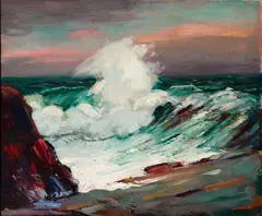James Fitzgerald, Great Wave, Oil on canvas