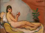 Bernard Karfiol, Nude with Book