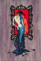 Mitchell Hooks, Paula, Gouache on board