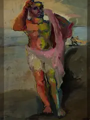 Philip Evergood, Gladiator, Oil on canvas