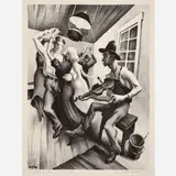Thomas Hart Benton, I Got a Girl on Sourwood Mountain, 1938, Lithograph on paper