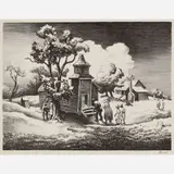 Thomas Hart Benton, Sunday Morning, 1939, Lithograph