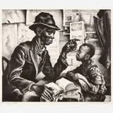 Thomas Hart Benton, Instruction, 1940, Lithograph on paper
