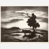 Thomas Hart Benton, Sunset, 1941, Lithograph on paper