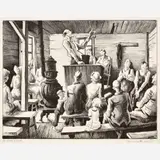 Thomas Hart Benton, The Meeting, 1941, Lithograph on paper