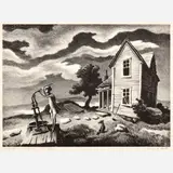 Thomas Hart Benton, The Farmer's Daughter, 1944, Lithograph on paper