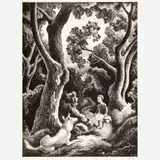 Thomas Hart Benton, Jessie and Jake, 1942, Lithograph on paper