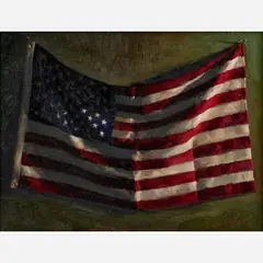 Jacob Collins, Flag, 1995, Oil on canvas