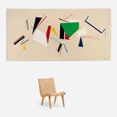 Untitled (547) by Edward Navone, 1972, Acrylic and graphite, sold May 2026