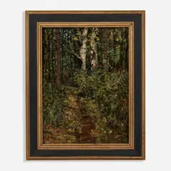 Donald Jurney, Trail to Mount Marcy, Oil on board
