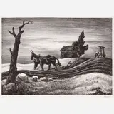 A Drink of Water by Thomas Hart Benton, 1937, Lithograph, sold Feb 2026