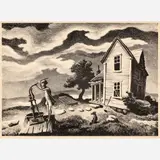 The Farmer's Daughter by Thomas Hart Benton, 1944, Lithograph on paper, sold Feb 2026