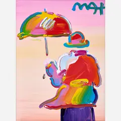 Umbrella Man by Peter Max, Serigraph, sold May 2026