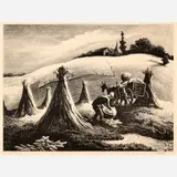 Loading Corn by Thomas Hart Benton, 1945, Lithograph on paper, sold Feb 2026