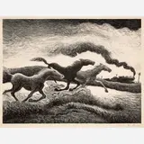 Thomas Hart Benton, Running Horses