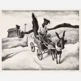 Lonesome Road by Thomas Hart Benton, 1938, Lithograph, sold Feb 2026